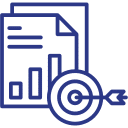 goal Goal achievement icon illustrating recruitment success